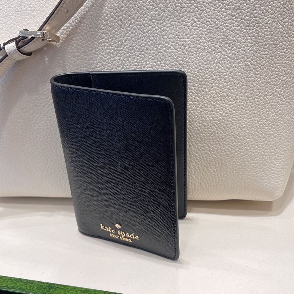 Kate Spade Madison Leather Passport Holder, Crush Proof, Black
NWT - Picture 8 of 16